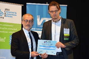 Best Student Paper Award accepted by Benjamin Sliwa.